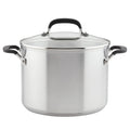 KitchenAid Induction Stock Pot with Lid, 8-Quart, Stainless Steel Stew Pot