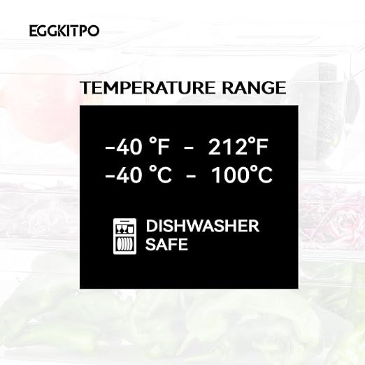 EGGKITPO 6 PCS Clear Food Pan Lids Universal 1/3 Size Polycarbonate Lids with Handle Food Storage Container Cover for Commercial Restaurant Hotel Dishwasher Safety BPA Free