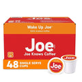 Joe Knows Coffee Single Serve Cups Pods and Capsules, Wake Up Joe, 48 Count