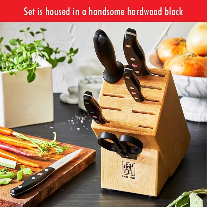 Zwilling Twin Signature 7-Pc Knife Set, Friodur Ice-Hardened Blades