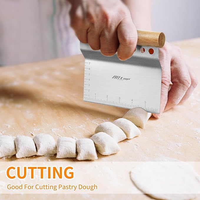 ALLTOP Dough Bench Scraper/Cutter/Chopper, 1 Pack