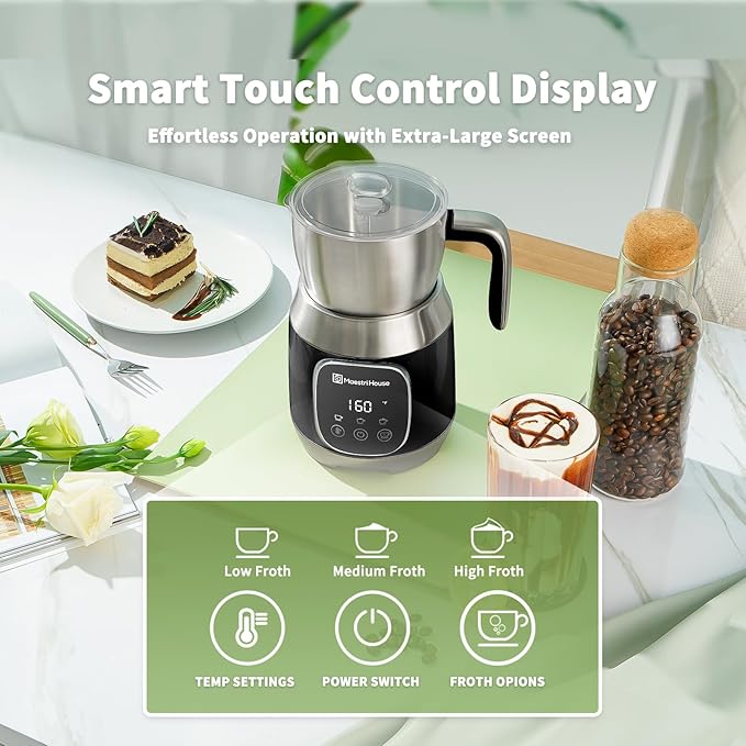 Maestri House DualFro 600 Milk Frother and Steamer 21oz/600mL