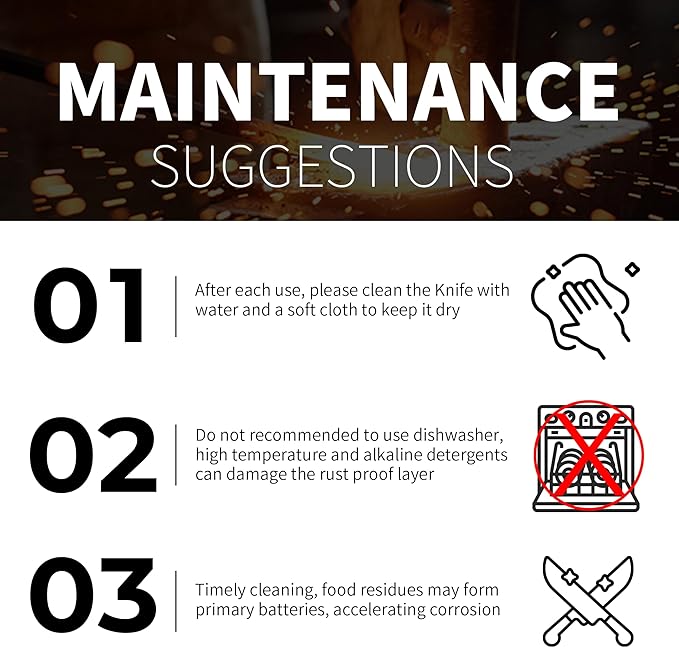 ZHANG XIAO QUAN Knife Set with Block, High Carbon Stainless Steel Sharp Blades, Built-in Sharpener Kitchen Knife Block Set for Home Cooking
