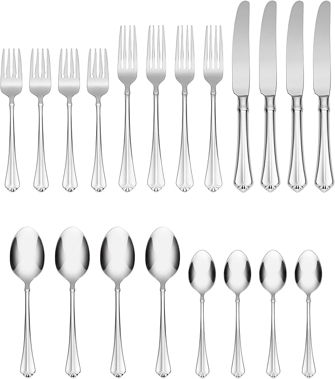 Oneida Juilliard 20-Piece 18/10 Silverware Set for 4, Flatware