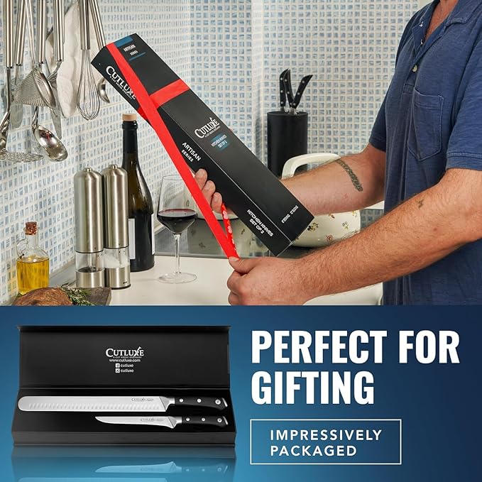 Cutluxe Carving Knife Set, Brisket Slicing & Boning Knife for Meat & BBQ