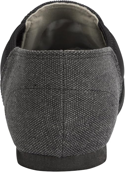 Linodes Unisex 09 Canvas Upper Slip-on Jazz Shoe for Women and Men's Dance Shoes-Darkgrey 4M