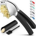Zulay Kitchen Metal Comfort Grip Garlic Press