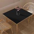 Zinkooat Faux Leather Table Cover,1.8mm Thick,42x42 Inch Table Protector,Dining Table Cover,Table Cover Protector,Dining Table Protector Rectangle(Black+Gray,42x42)