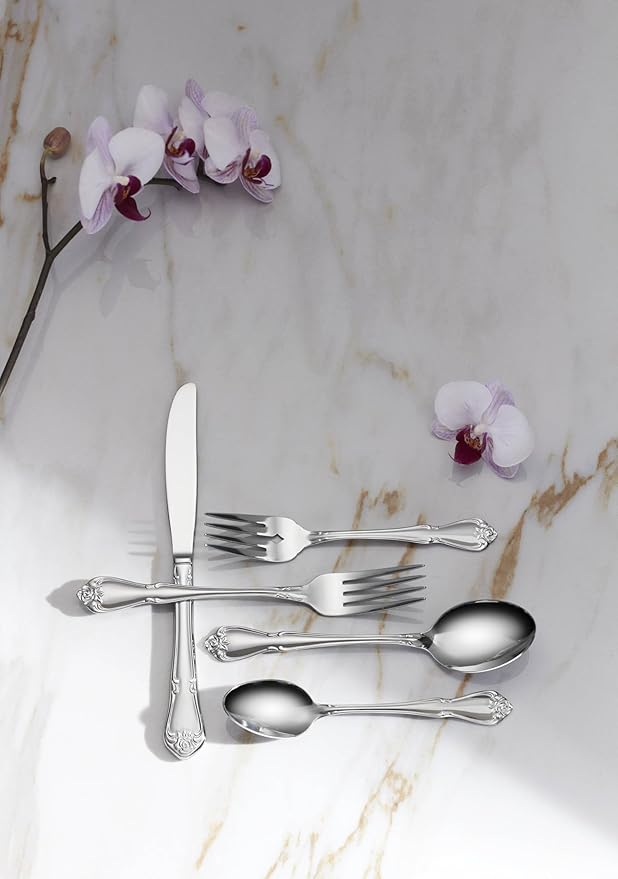 Oneida True Rose Dinner Forks,silver set of 4