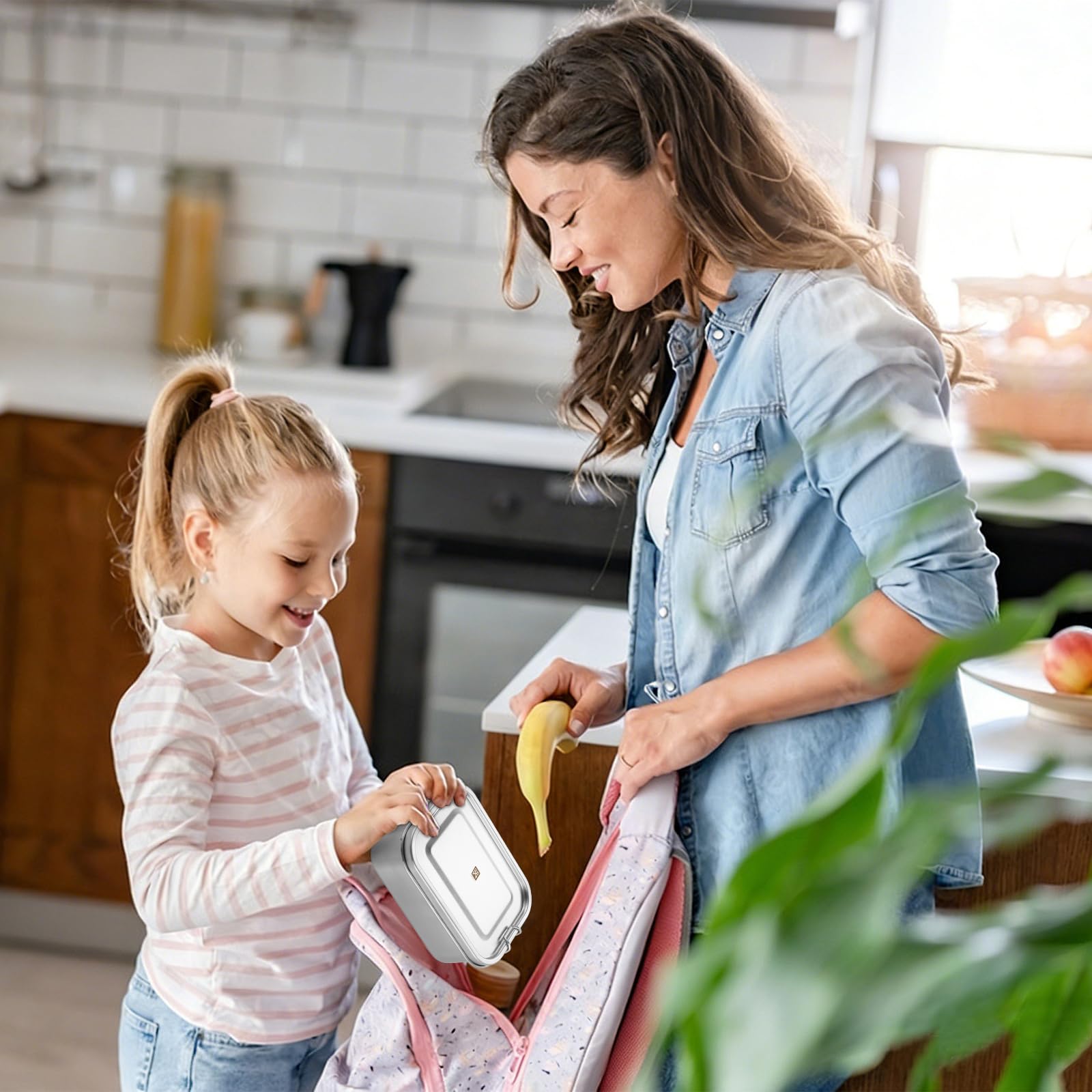 GOLDEN KEY 27oz Stainless Steel Bento Box for Kids,Too Small for Adult Use