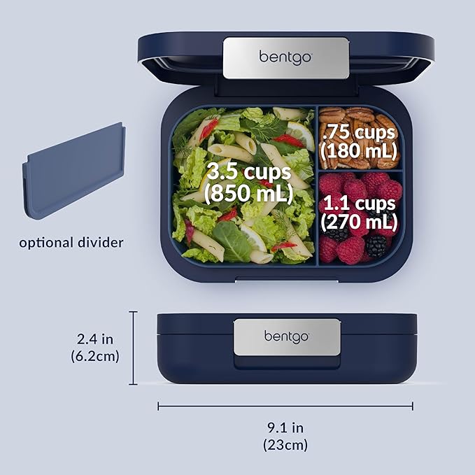Bentgo Modern Adult Bento Lunch Box with 3-4 Compartments