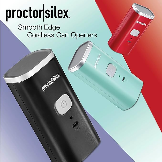 Proctor Silex Hands-Free Cordless USB Rechargeable Electric Can Opener
