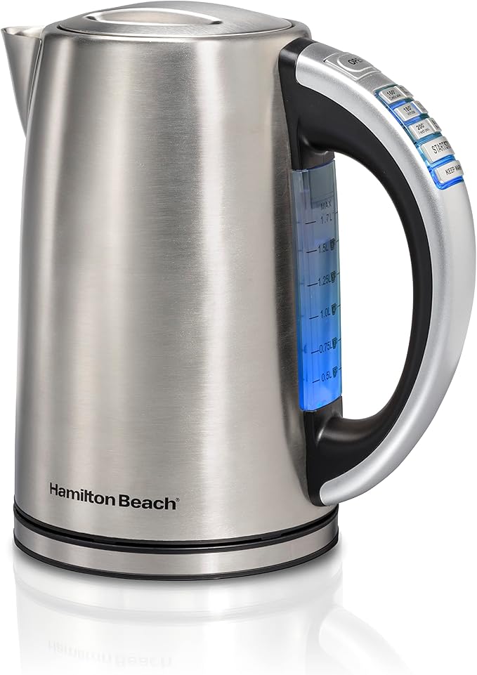 Hamilton Beach 1.7 Liter Electric Tea Kettle, Water Boiler & Heater