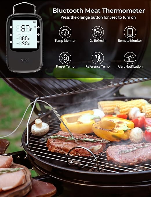 Govee Bluetooth Meat Thermometer Digital with Smart App Timer and Alerts