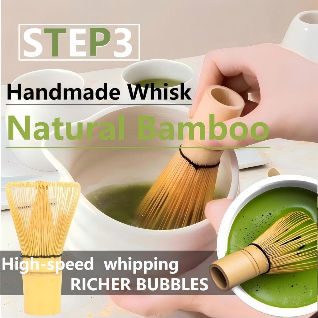 Matcha Tools ，Matcha Whisk Holder， Matcha Chasen Whisk Stand ，Ceramic Holder ，Matcha Bowl ，Traditional Japanese Tea Ceremony Starter (Bamboo whisk)