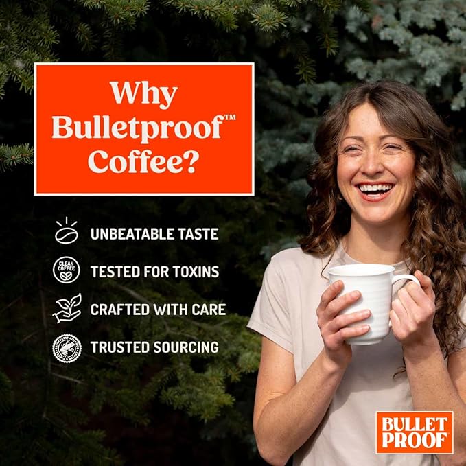 Bulletproof Breakfast Blend Light Roast Ground Coffee, 12 oz – Clean Coffee Tested for Toxins, Smooth Low-Bitter Taste, Notes of Chocolate, Orange & Berry, Keto & Fasting Friendly