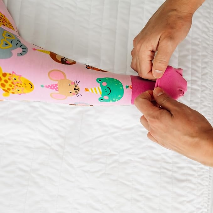 Little Sleepies Baby Pajamas, Pink Party Pals, Preemie