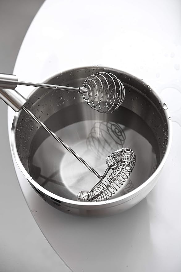 TAFOND Whisk,Spiral Whisks Egg Beater for Blending Mixing Stirring, Non-Stick Stainless Steel Whisk,11.2 inch