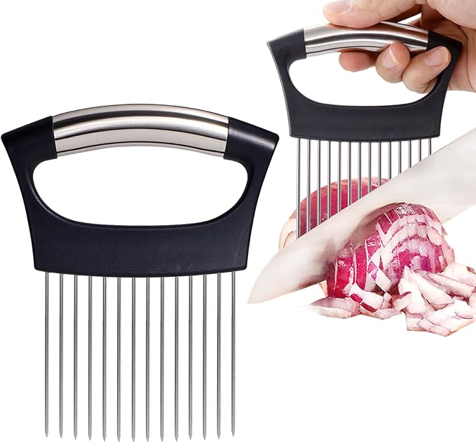 JAYVAR Extra-Large Onion Holder for Slicing, 304 Stainless Steel