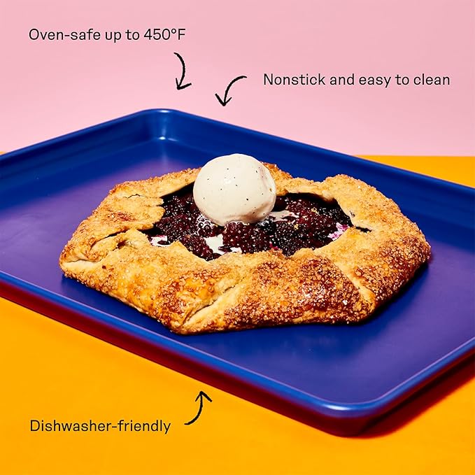 Great Jones Nonstick and Non Toxic Half Sheet Pan 18.5" x 13.5" (Blueberry)