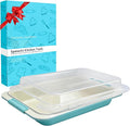 Spmarkt 9x13 Baking Pan & Lid, Nonstick Aluminized Steel, Silicone Handles