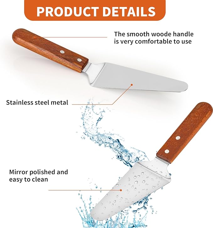 KEJJNYER 20 Pack Pizza Server Spatula, 10.2 x 2.4 Inches