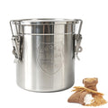 3.17Gal/12L 304 Stainless Steel Food Storage Container with Lid Lock Clips