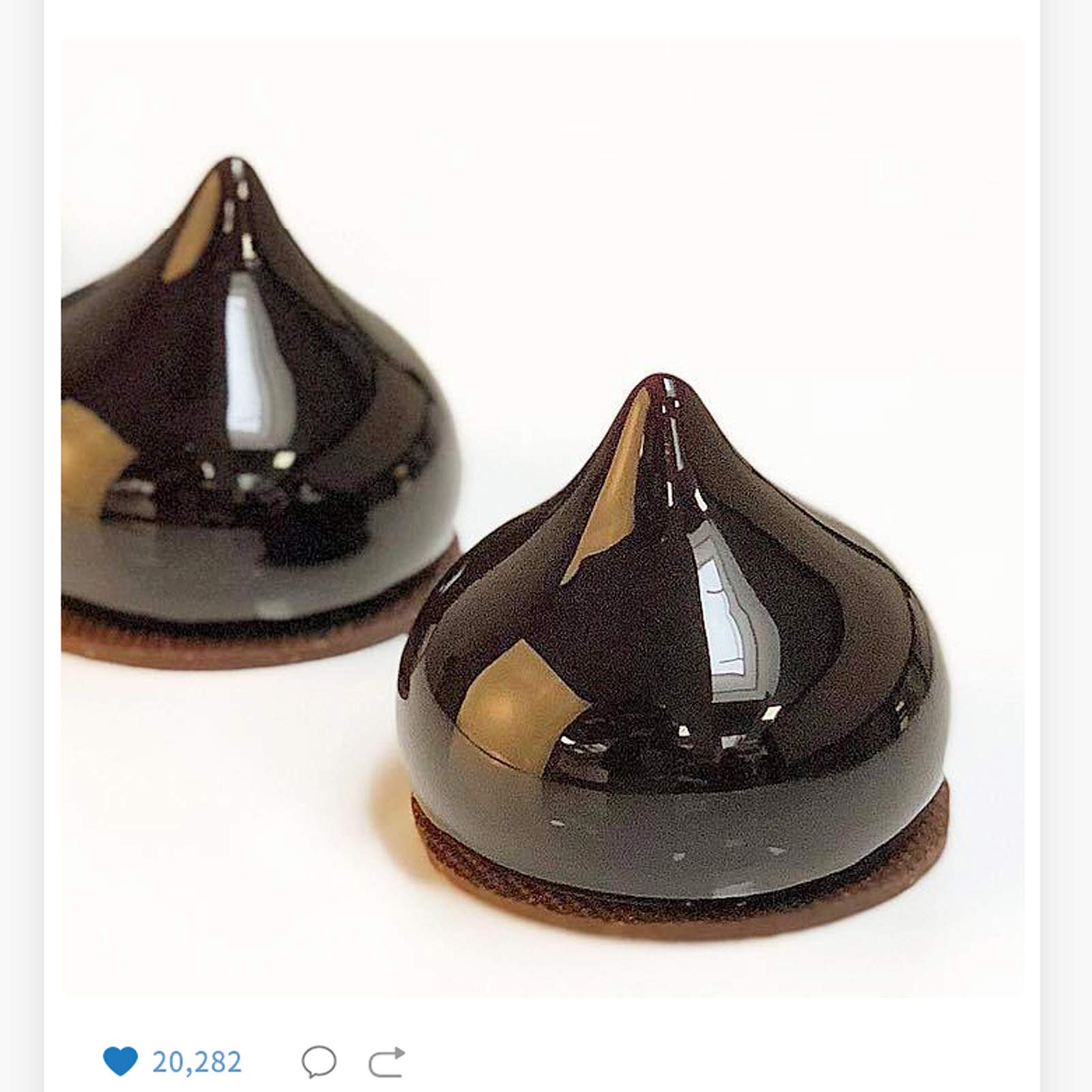 OCPO Kitchen Teardrop Silicone Mold for Baking Mousse Cake, 6 Cavities