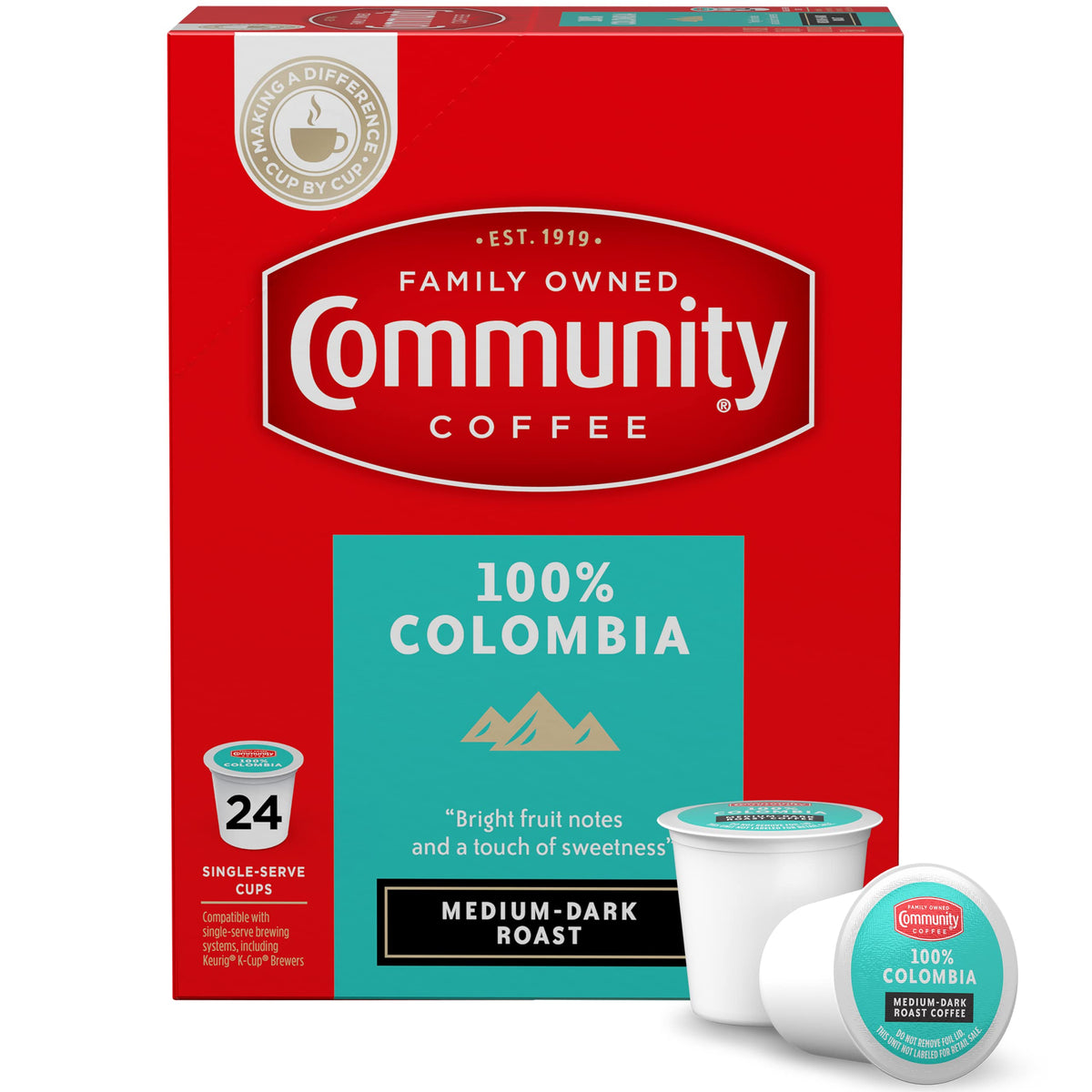 Community Coffee Grandma's Sugar Cookie Keurig K-Cup Pods, Limited Edition Holiday Flavor, Natural Ingredients, 10 Count (Pack of 1)