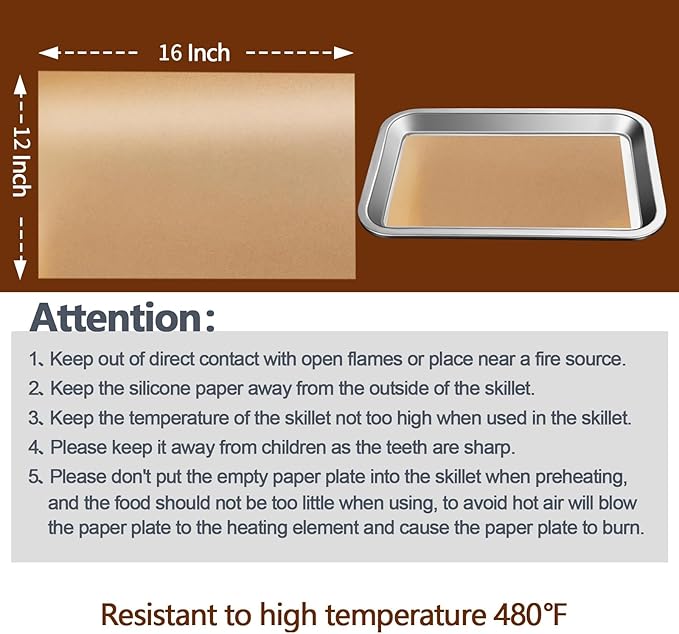 200PCS Thickened Parchment Paper, 12×16 In Heavy Duty & Non-Toxic Unbleached Parchment Baking Paper, Parchment Paper Sheets for Bread Making, Pastry Baking, Daily Kitchen Use, No Cut Needed (Brown)