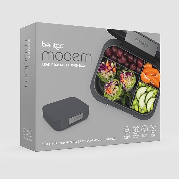 Bentgo Modern Adult Bento Lunch Box with 3-4 Compartments