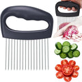 FATUXZ Extra-Large Onion Holder for Slicing, 304 Stainless Steel