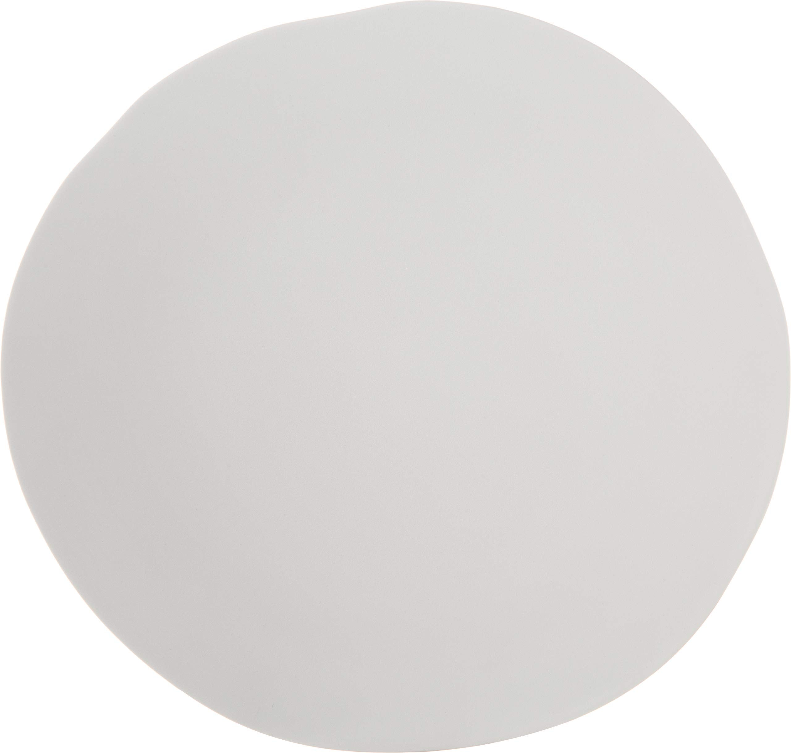 Carlisle FoodService Products Ridge Reusable Plate Rimless Plate for Home and Restaurant, Melamine, 11 Inches, Cement