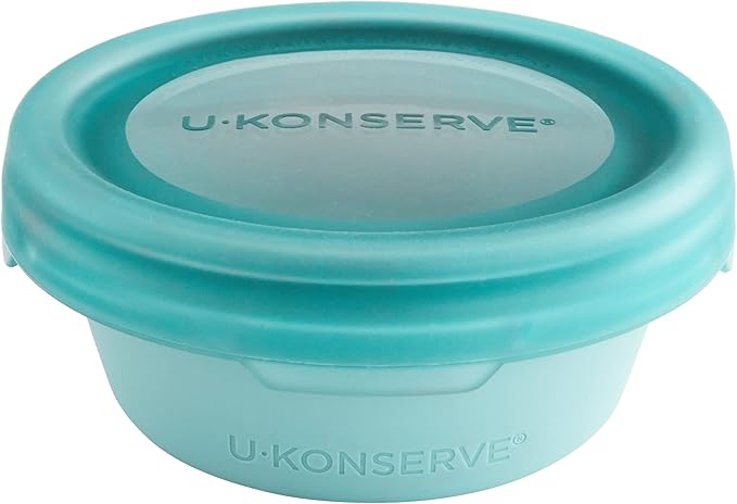 U-Konserve Platinum Silicone Food Container Bento Box 8 oz Seafoam