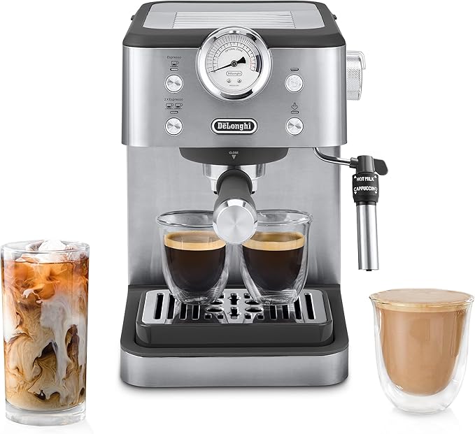 De'Longhi Classic Signature Espresso Machine, Adjustable Milk Frother