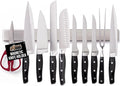 GORILLA GRIP 304 Stainless Steel Heavy Duty Magnetic Knife Holder, 18 Inch Strip, Secure Wall Mounted Bar for Knives, Tools, Holds Up to 6 lbs, Kitchen Organizer, Easy Installation, Screws Included