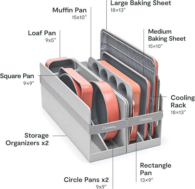 Caraway 11-Piece Non-Stick Ceramic Bakeware Set