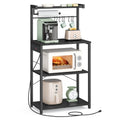 VASAGLE 4-Tier Kitchen Bakers Rack with Power Outlet, 23.6-Inch Wide