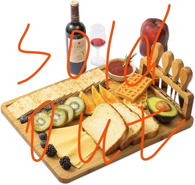ORIDOM Cutting Board Wood Chopping Board Double Sided Charcuterie Boards Serving Board Morandi Pink