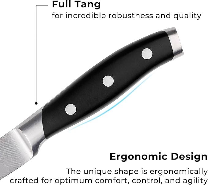 linoroso 3.5 Inch Paring Knife, Sharp Forged German Stainless Steel Kitchen Knife, Full Tang Small Fruit Knife with Ergonomic Handle, Premium Classic Series with Elegant Gift Box