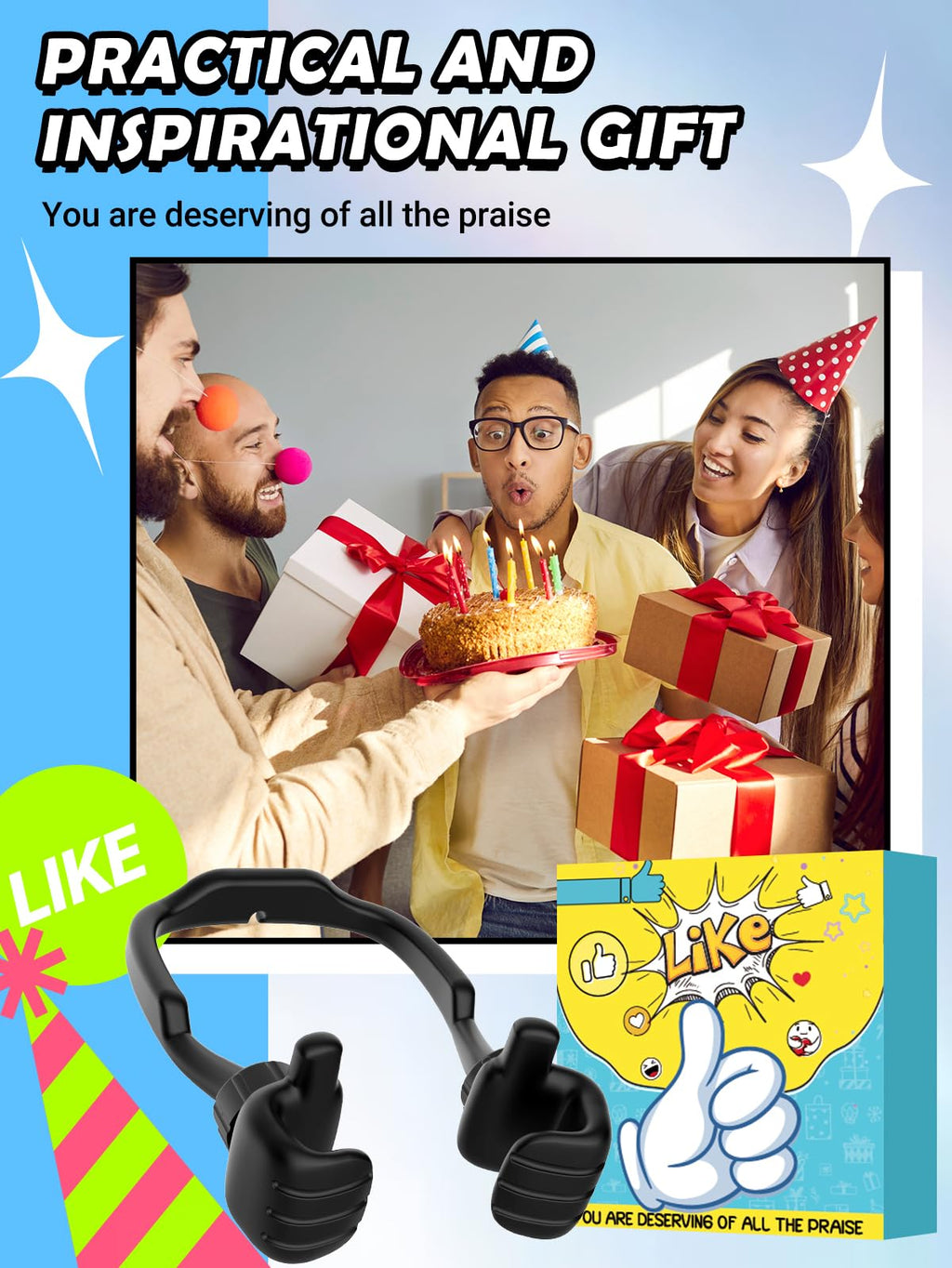Stocking Stuffers for Men Women Teens Kids: Thumbs Up Lazy Phone Stand
