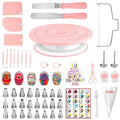 ANSLYQA Cake Decorating Kit, 298 Pcs Baking Tools (Pink)