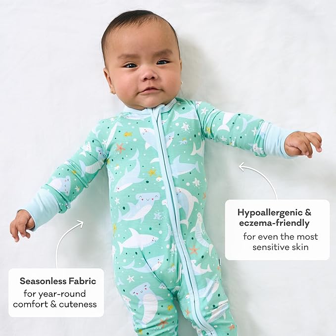 Little Sleepies Baby Pajamas, Shark Soiree, 2T
