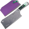 Dalstrong Professional Cleaver Knife - 7 inch - THE JOKER™ Edition Official License - 5 Layer 9CR18MOV Stainless Steel - Resin Handle - Chef's Cooking Blade - Collection Item - Knife Sheath