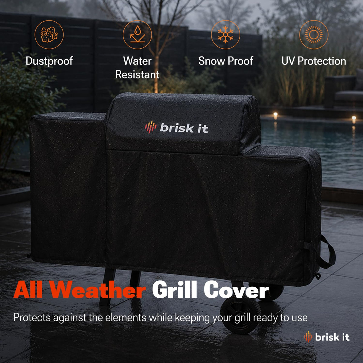 Brisk It Zelos-450 Wood Pellet Grill & Smoker, 450 Sq In, WiFi and A.I.