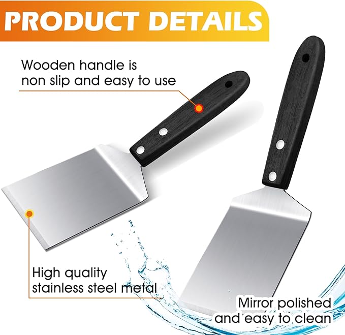 20 Pcs Small Pizza Spatula Bulk for Brownie Cookie Kitchen Serving,Black