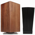 Azauvc Magnetic Knife Block, Rotatable Knife Holder, Wooden Brown, Modern Style, Acacia Material