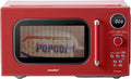 COMFEE' Retro Microwave Oven, 0.9 Cu.Ft 900W Countertop, Red