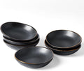 famiware Ceramic Soy Sauce Dish, 2.1oz Dipping Bowl Set of 6, Matte Black