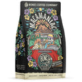 Bones Coffee Company Macamaniac, Macadamia and Coconut Flavored Coffee, Medium Roast Low Acid Arabica Beans Compatible with Auto drip and French Press Coffee Maker, 12 Oz Ground
